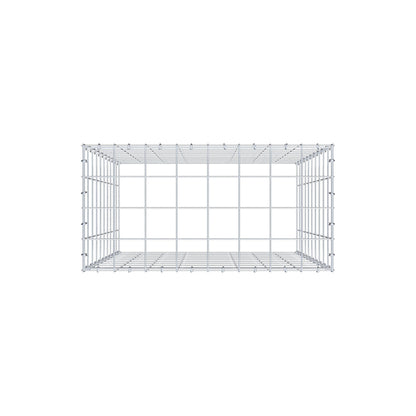 Monteret gabion type 3 100 cm x 80 cm x 40 cm (L x H x D), maskestørrelse 10 cm x 10 cm, C-ring