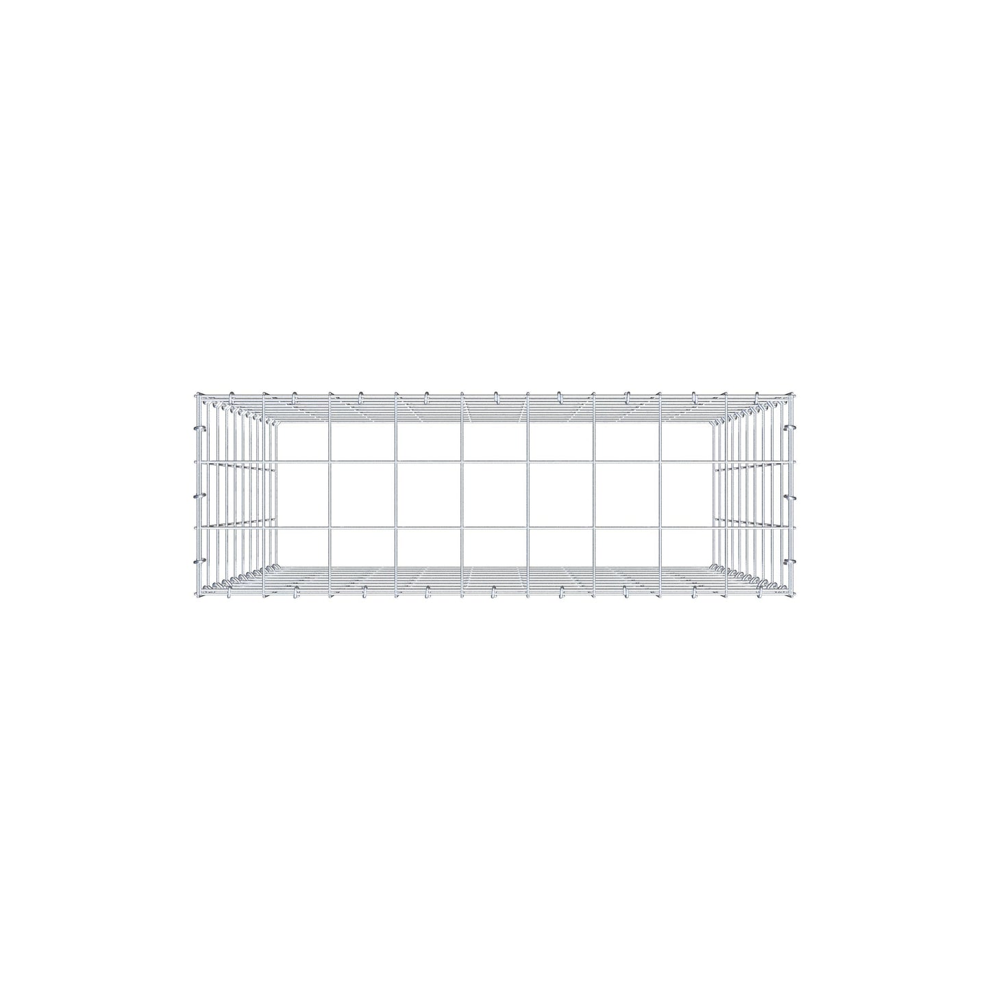 Anbaugabione Typ 3 100 cm x 90 cm x 30 cm (L x H x T), Maschenweite 10 cm x 10 cm, C-Ring
