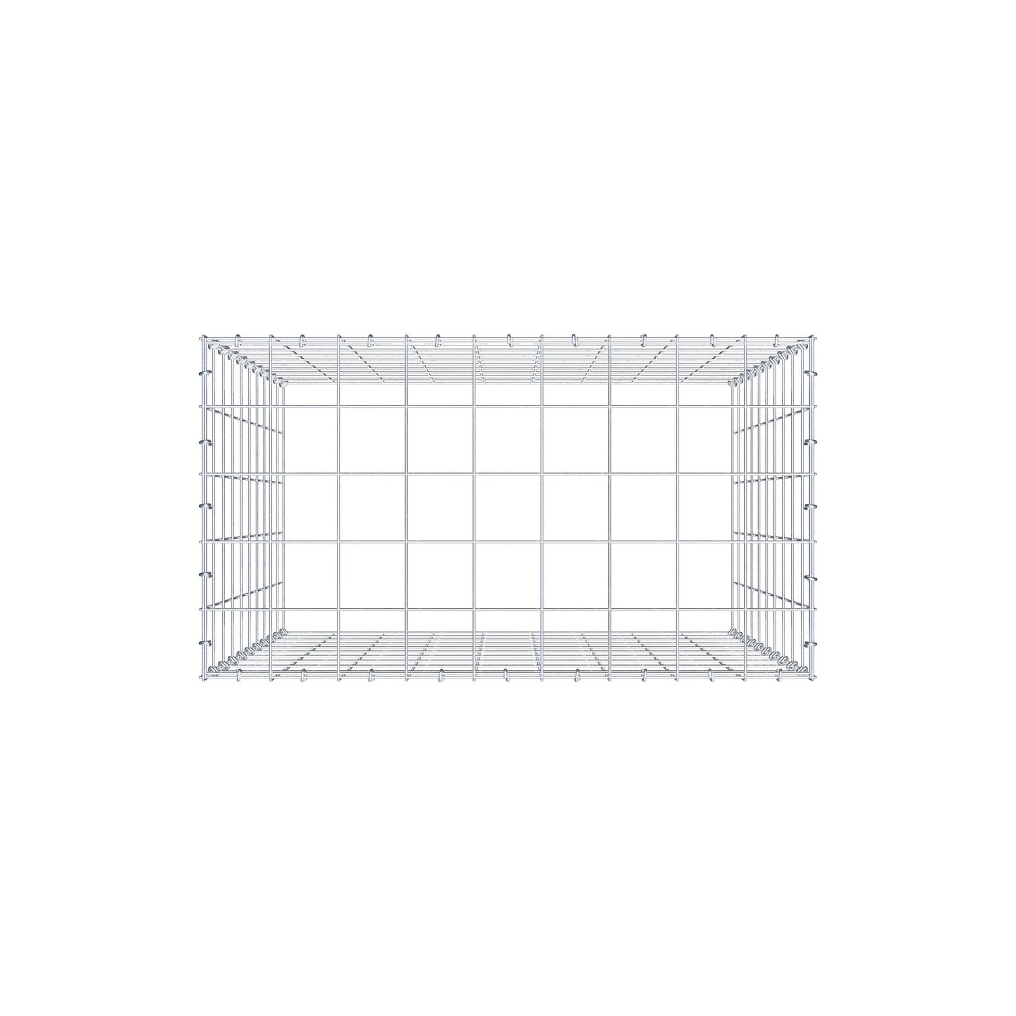 Fourche rapportée type 3 100 cm x 90 cm x 50 cm (L x H x P), mailles 10 cm x 10 cm, anneau C