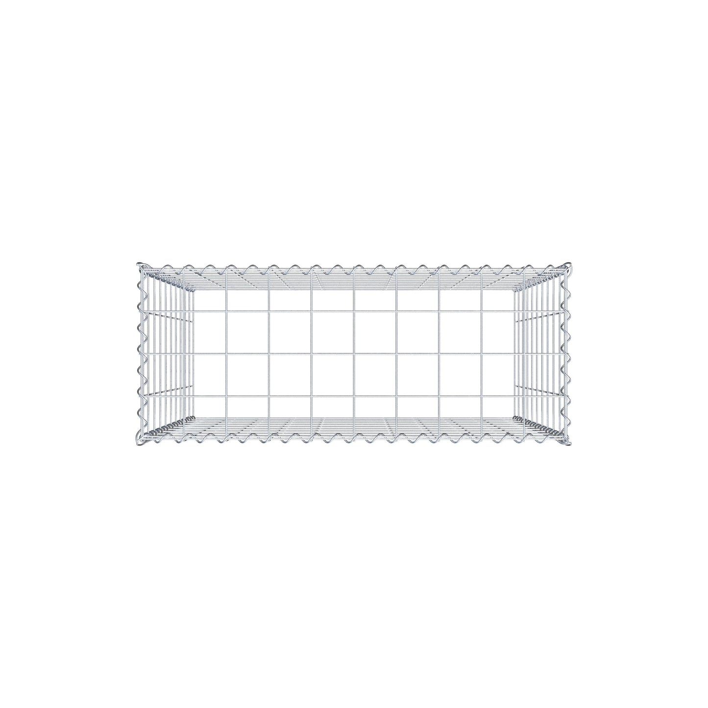 Anbaugabione Typ 3 100 cm x 100 cm x 40 cm (L x H x T), Maschenweite 10 cm x 10 cm, Spirale