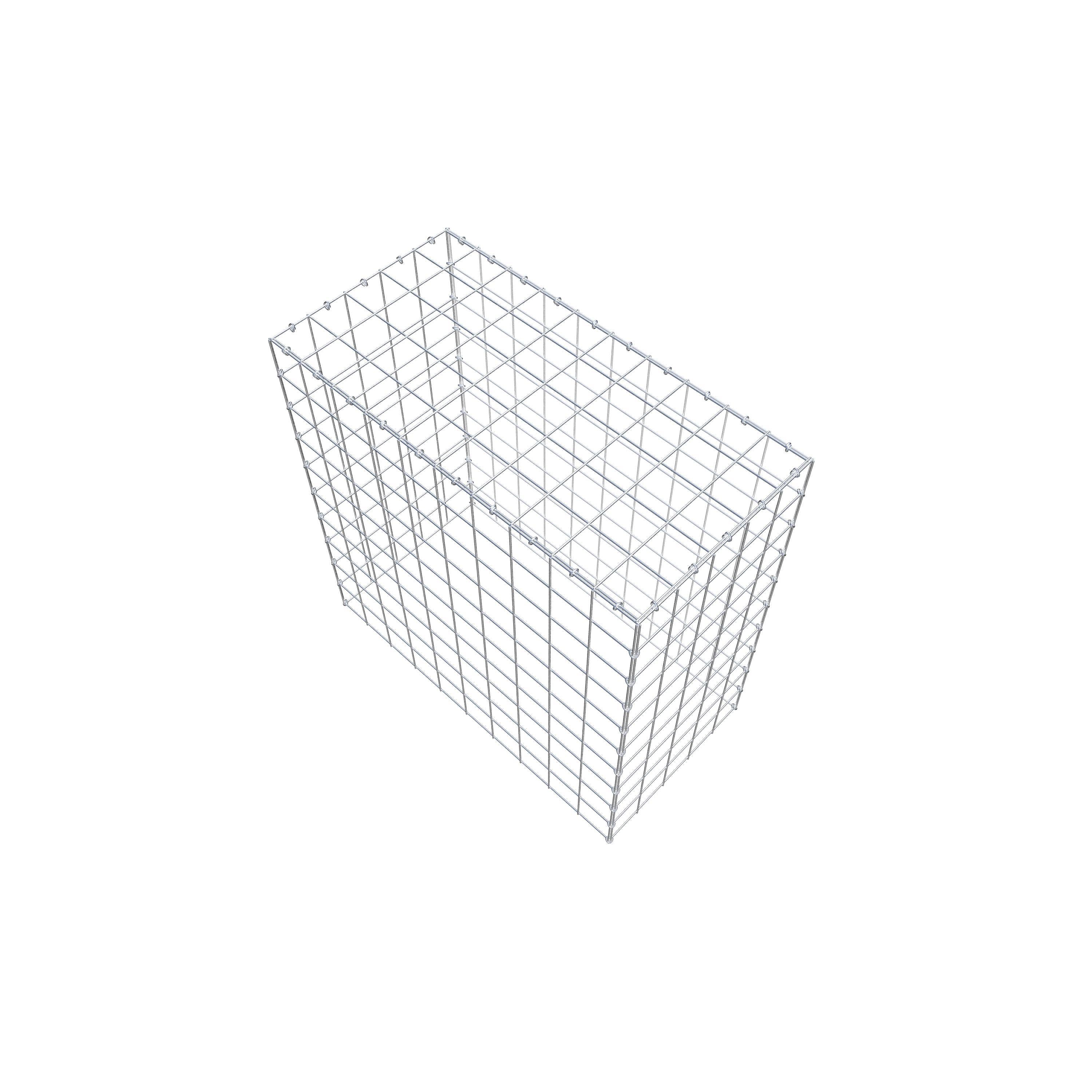 Monteret gabion type 3 100 cm x 100 cm x 50 cm (L x H x D), maskestørrelse 10 cm x 10 cm, C-ring