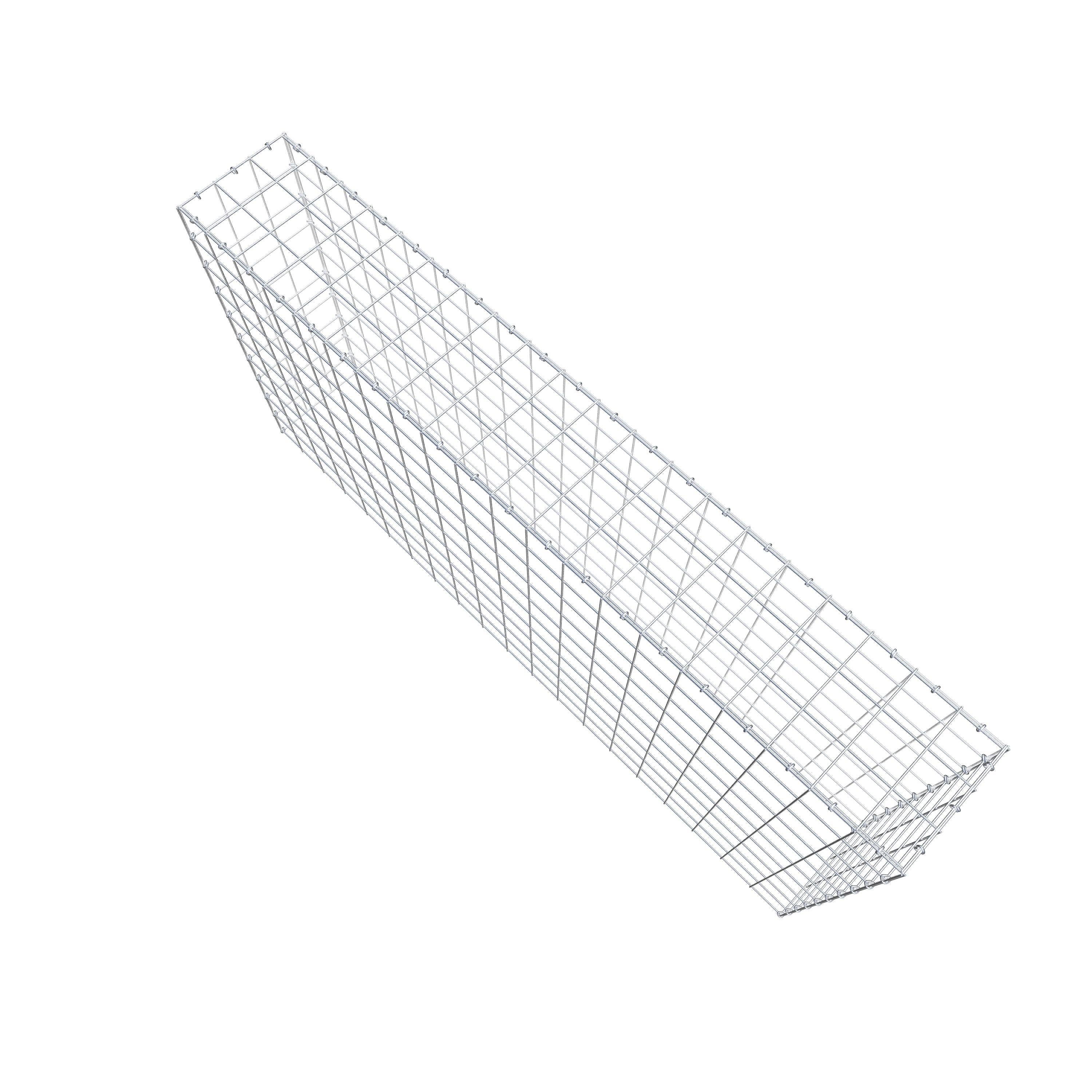 Anbaugabione Typ 3 200 cm x 100 cm x 30 cm (L x H x T), Maschenweite 10 cm x 10 cm, C-Ring