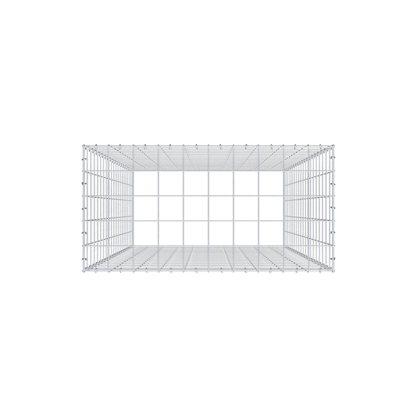 Pilote adicional tipo 3 200 cm x 100 cm x 50 cm (L x A x P), malla 10 cm x 10 cm, anillo en C