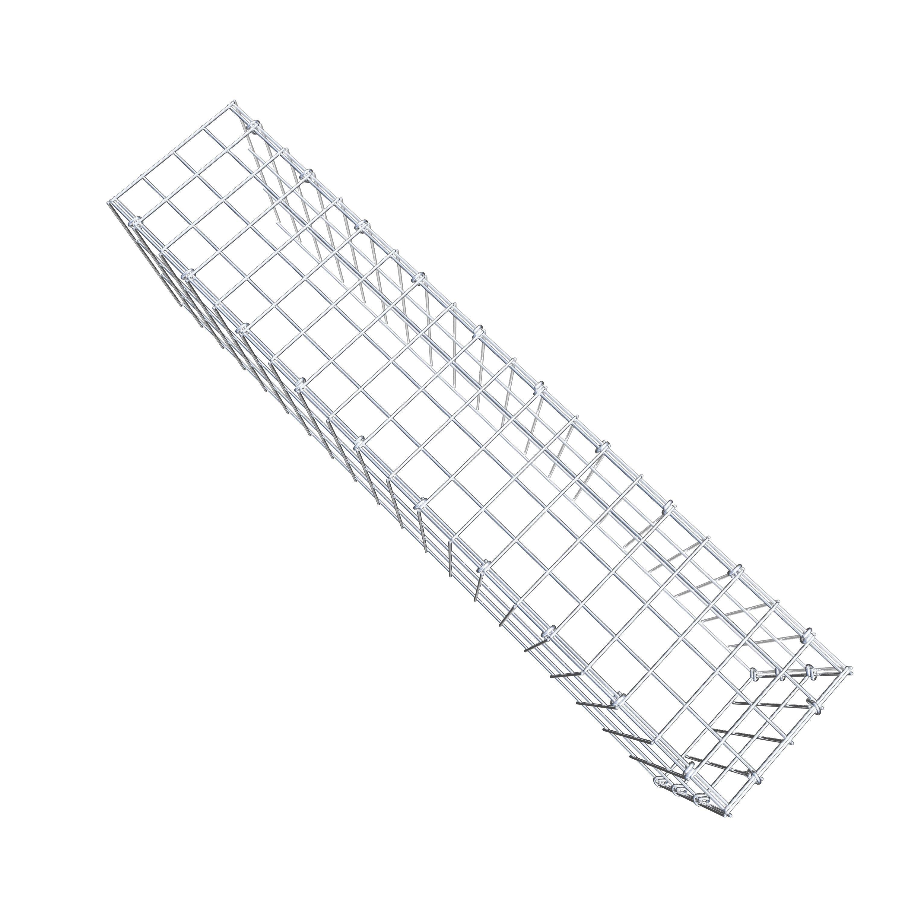 Anbaugabione Typ 4 100 cm x 30 cm x 20 cm (L x H x T), Maschenweite 5 cm x 10 cm, C-Ring