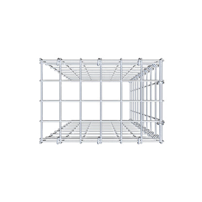 Fourche rapportée type 4 100 cm x 30 cm x 20 cm (L x H x P), mailles 5 cm x 10 cm, anneau C