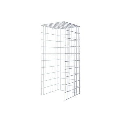 Monteret gabion type 4 100 cm x 40 cm x 40 cm (L x H x D), maskestørrelse 5 cm x 10 cm, C-ring