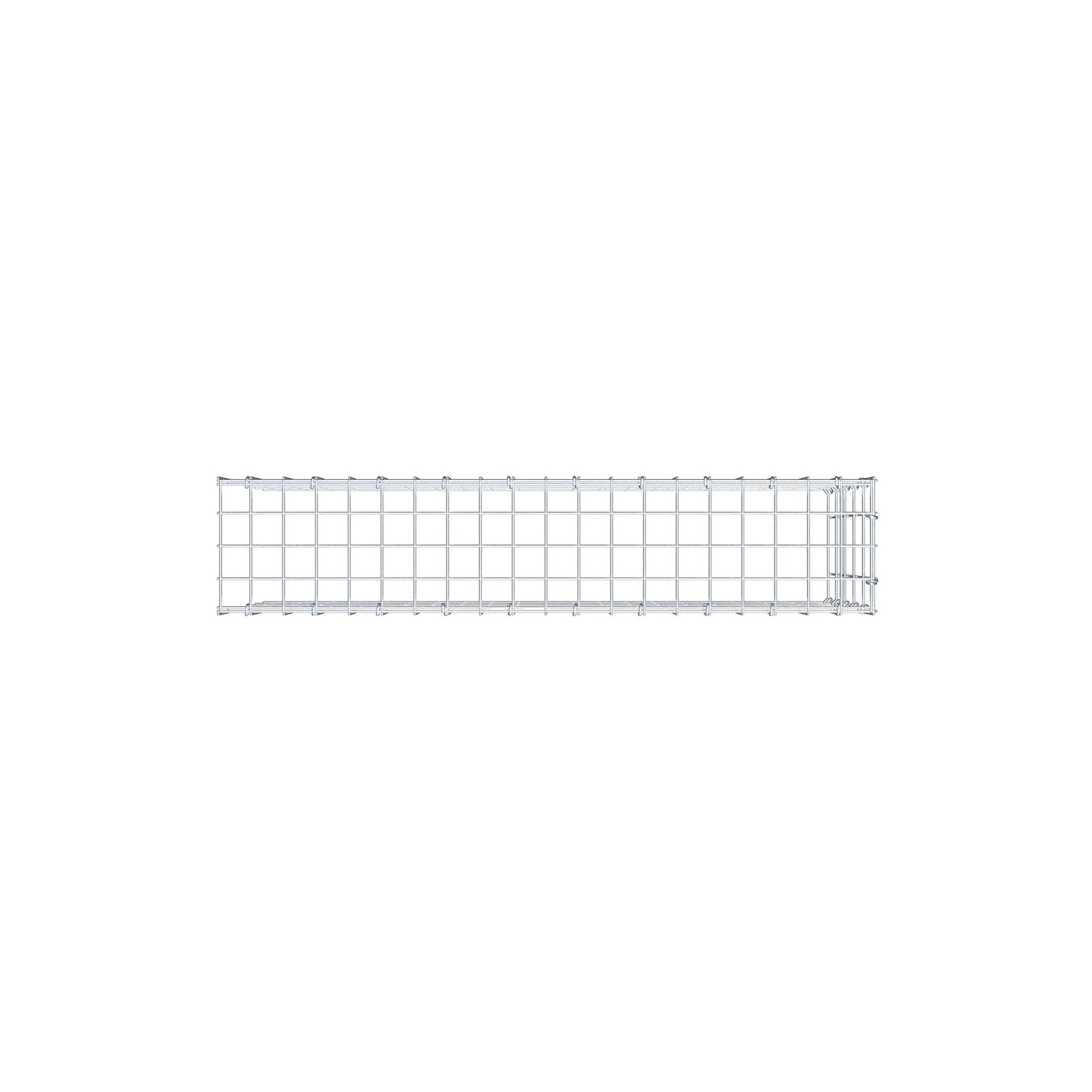 Monteret gabion type 4 100 cm x 50 cm x 20 cm (L x H x D), maskestørrelse 5 cm x 10 cm, C-ring