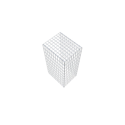 Fourche rapportée type 4 100 cm x 50 cm x 40 cm (L x H x P), mailles 5 cm x 10 cm, anneau C