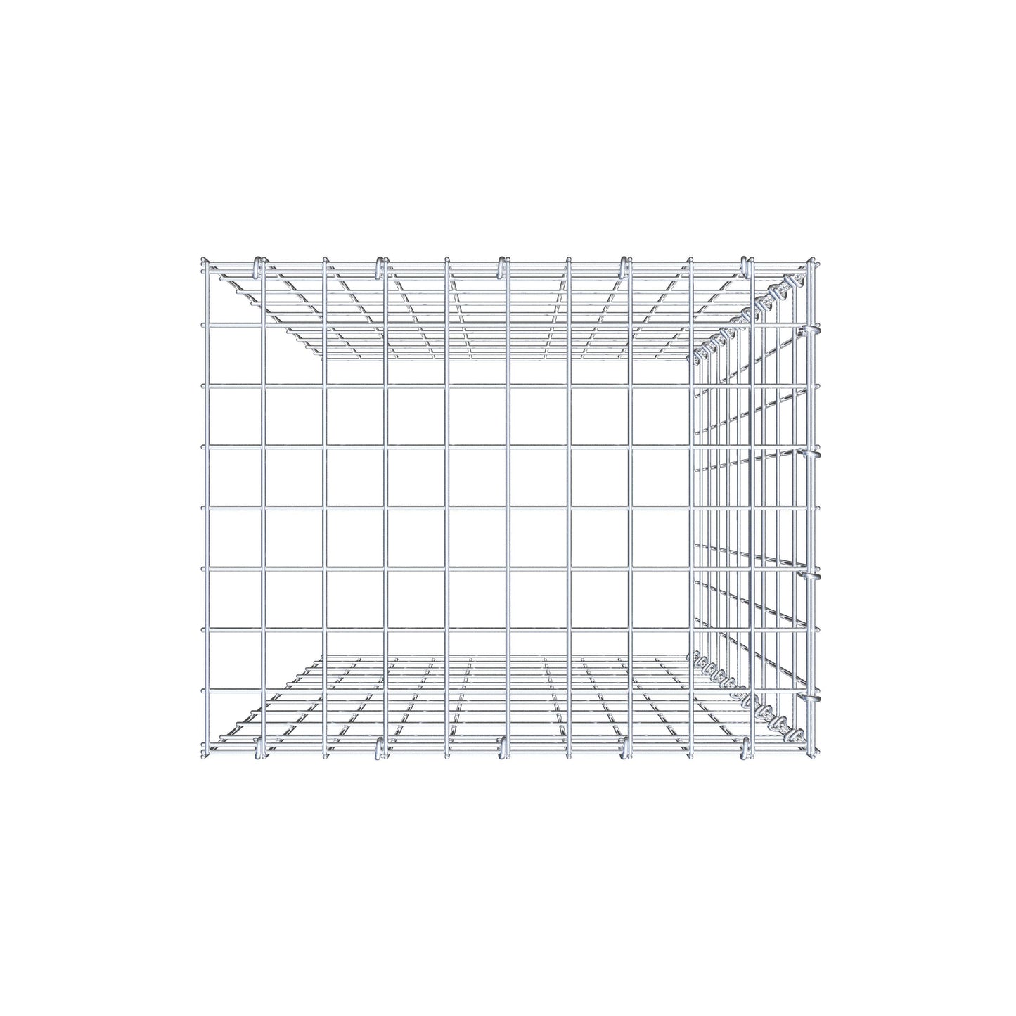 Fourche rapportée type 4 100 cm x 50 cm x 40 cm (L x H x P), mailles 5 cm x 10 cm, anneau C