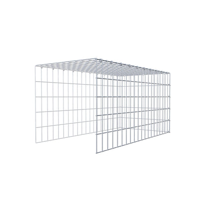 Gabbione aggiuntivo tipo 4 100 cm x 50 cm x 50 cm (L x H x P), maglia 5 cm x 10 cm, anello a C