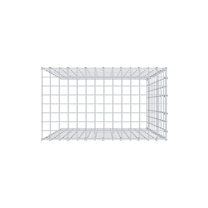 Mounted gabion type 4 100 cm x 70 cm x 40 cm (L x H x D), mesh size 5 cm x 10 cm, C-ring