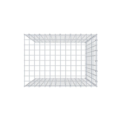 Monteret gabion type 4 100 cm x 70 cm x 50 cm (L x H x D), maskestørrelse 5 cm x 10 cm, C-ring