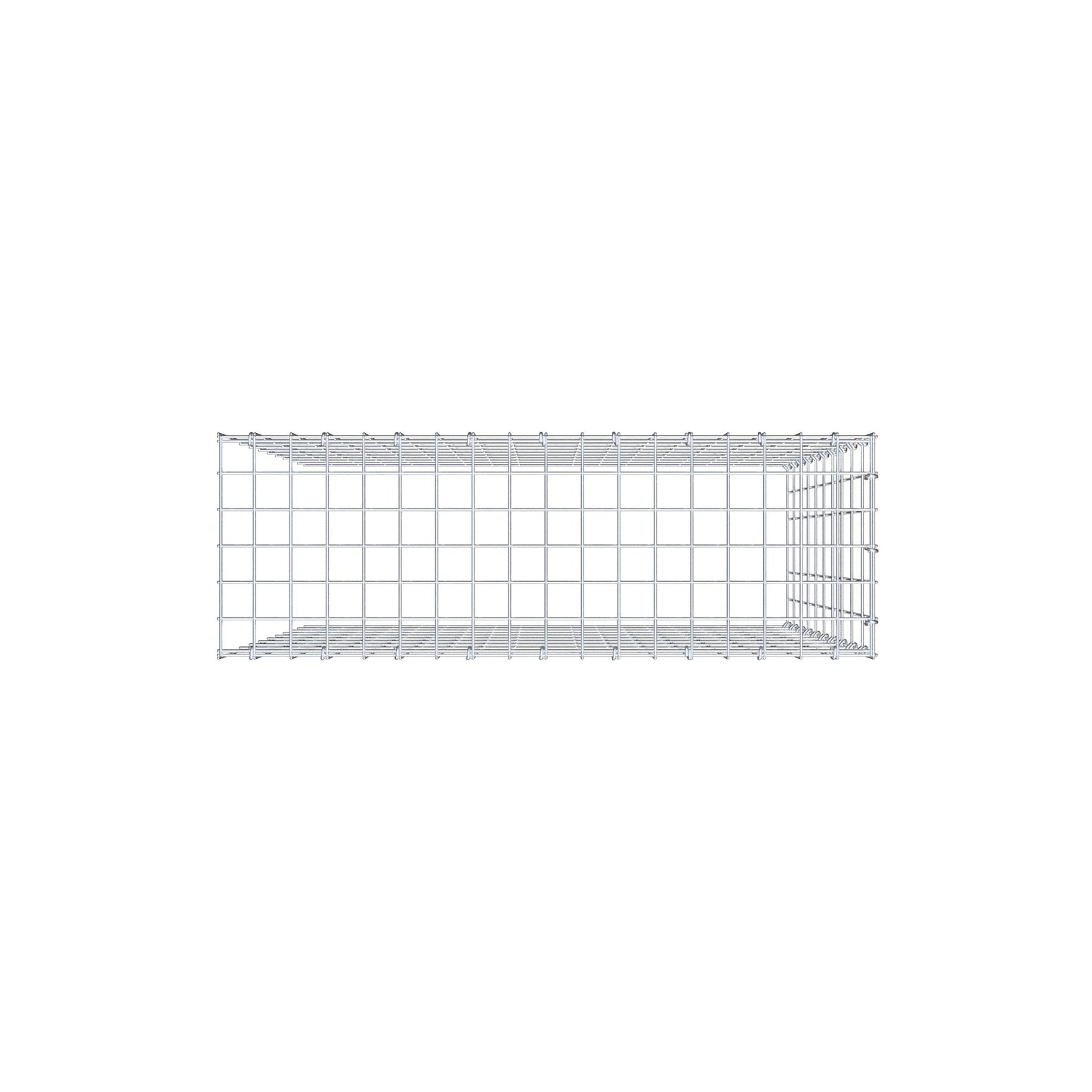 Anbaugabione Typ 4 100 cm x 90 cm x 30 cm (L x H x T), Maschenweite 5 cm x 10 cm, C-Ring