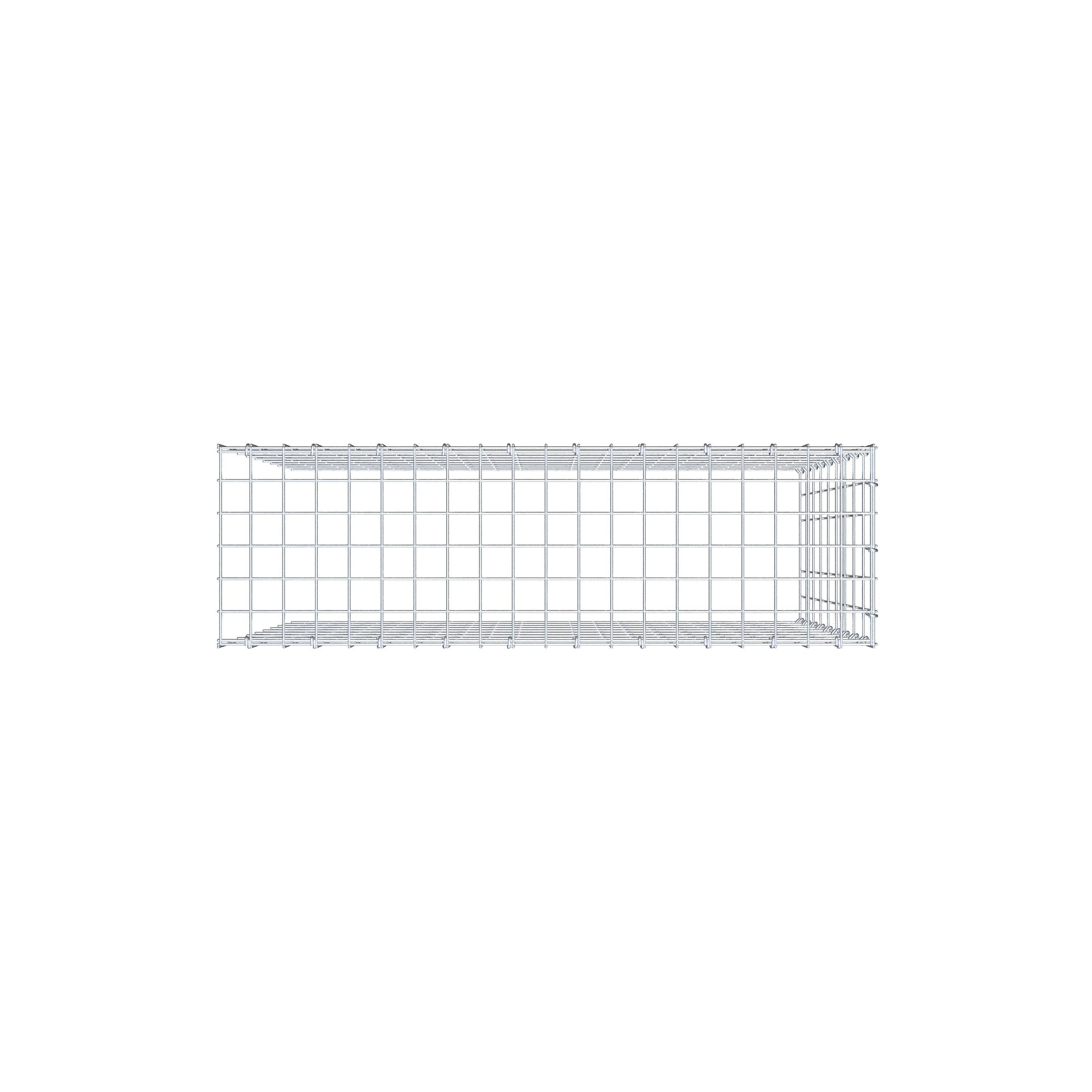 Anbaugabione Typ 4 100 cm x 90 cm x 30 cm (L x H x T), Maschenweite 5 cm x 10 cm, C-Ring