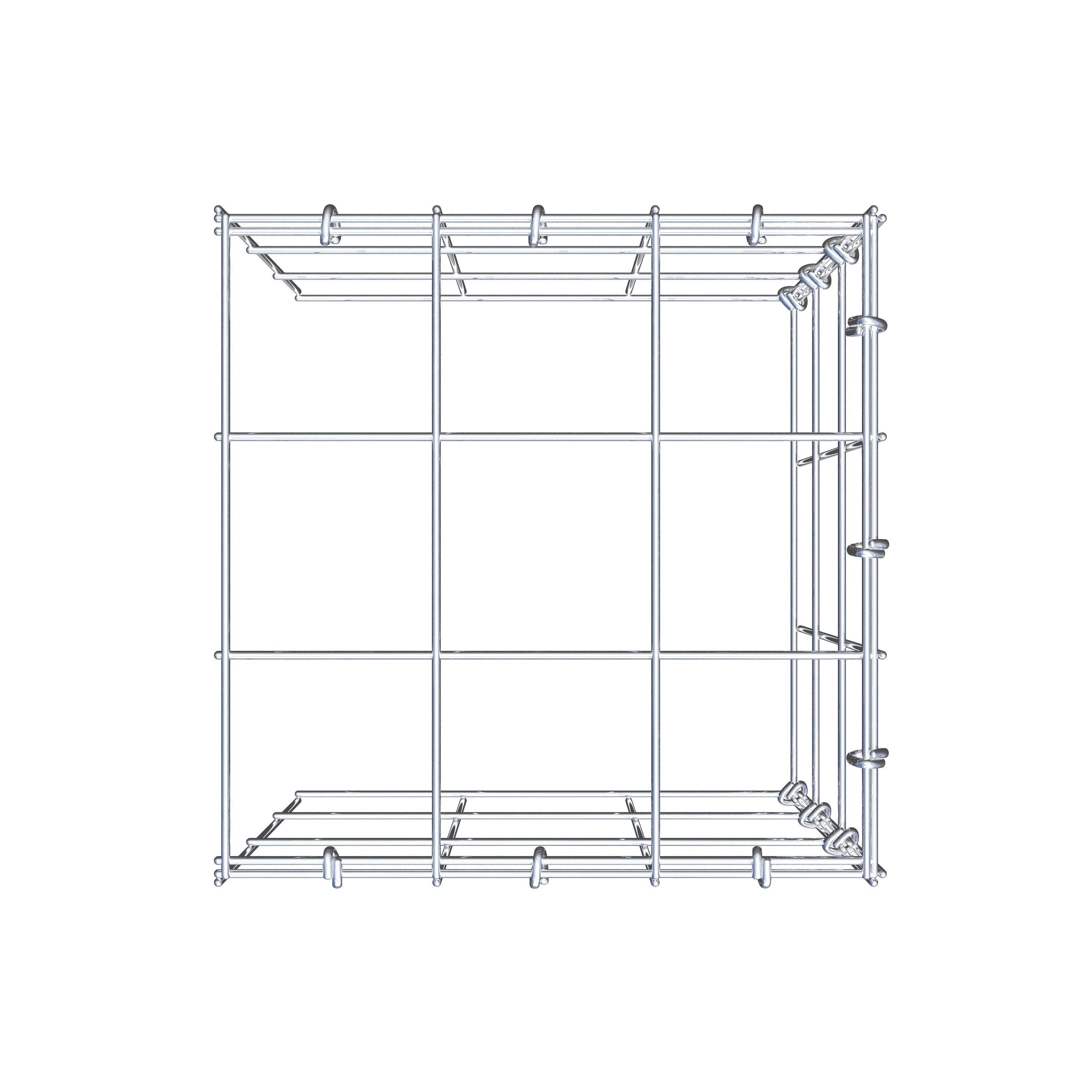 Gabião Tipo 4 30 cm x 30 cm x 30 cm (C x A x P), malhagem 10 cm x 10 cm, anel C