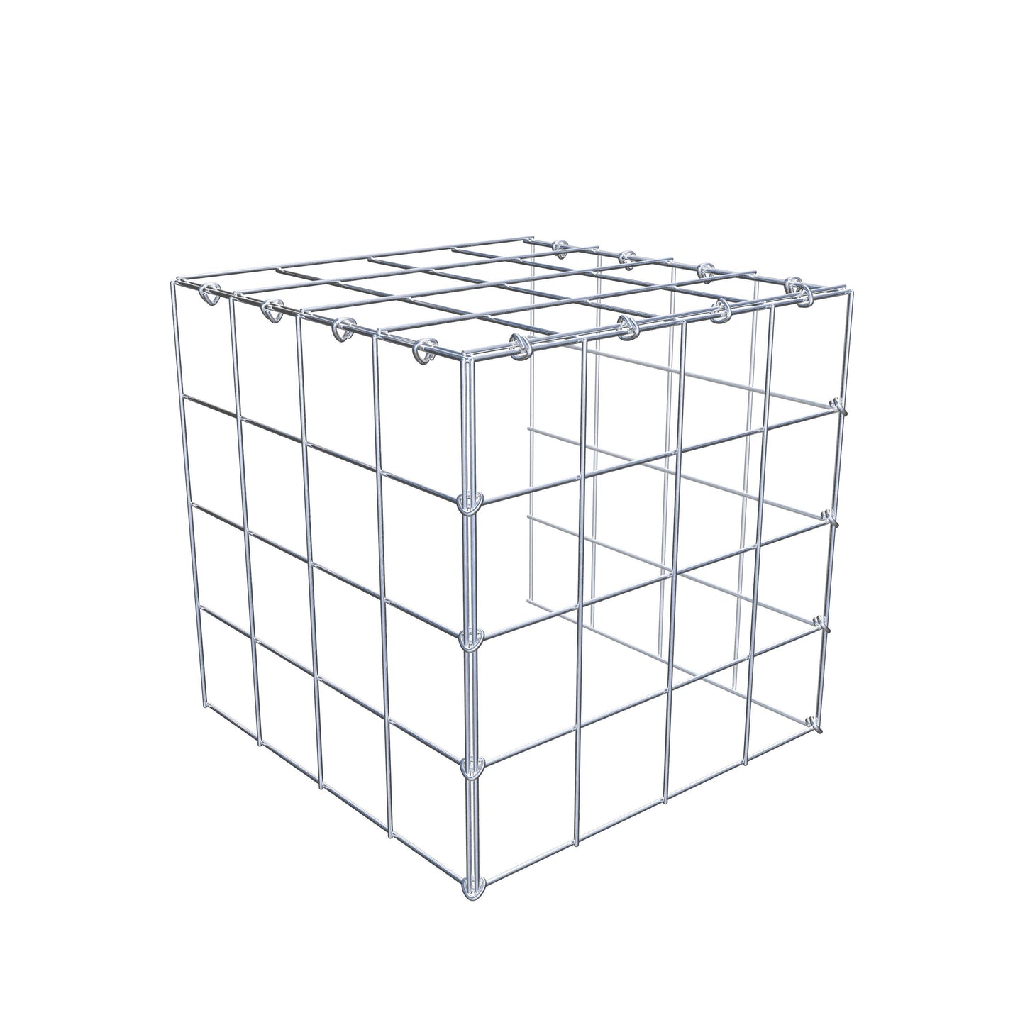 Anbaugabione Typ 4 40 cm x 40 cm x 40 cm (L x H x T), Maschenweite 10 cm x 10 cm, C-Ring