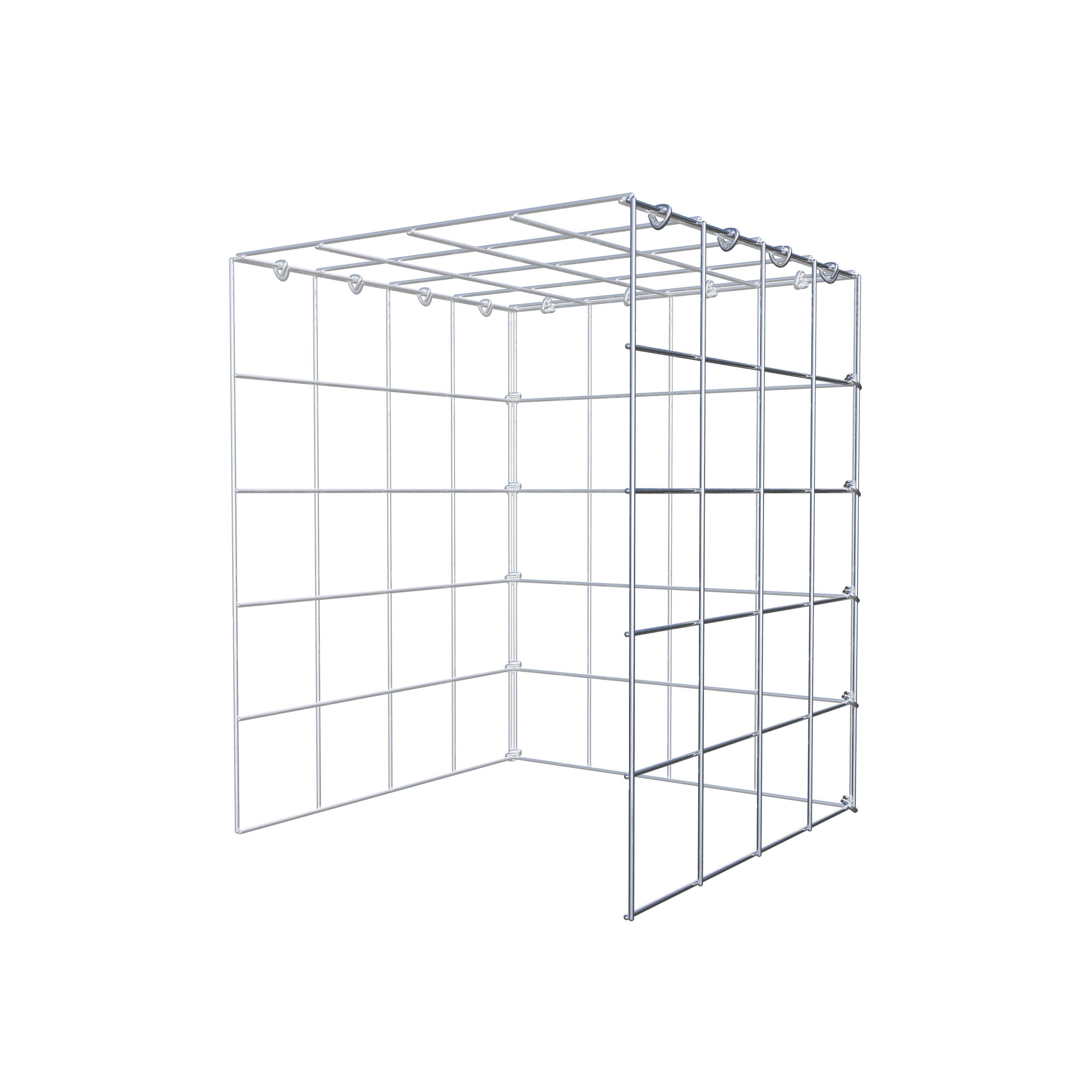 Monteret gabion type 4 50 cm x 40 cm x 40 cm (L x H x D), maskestørrelse 10 cm x 10 cm, C-ring