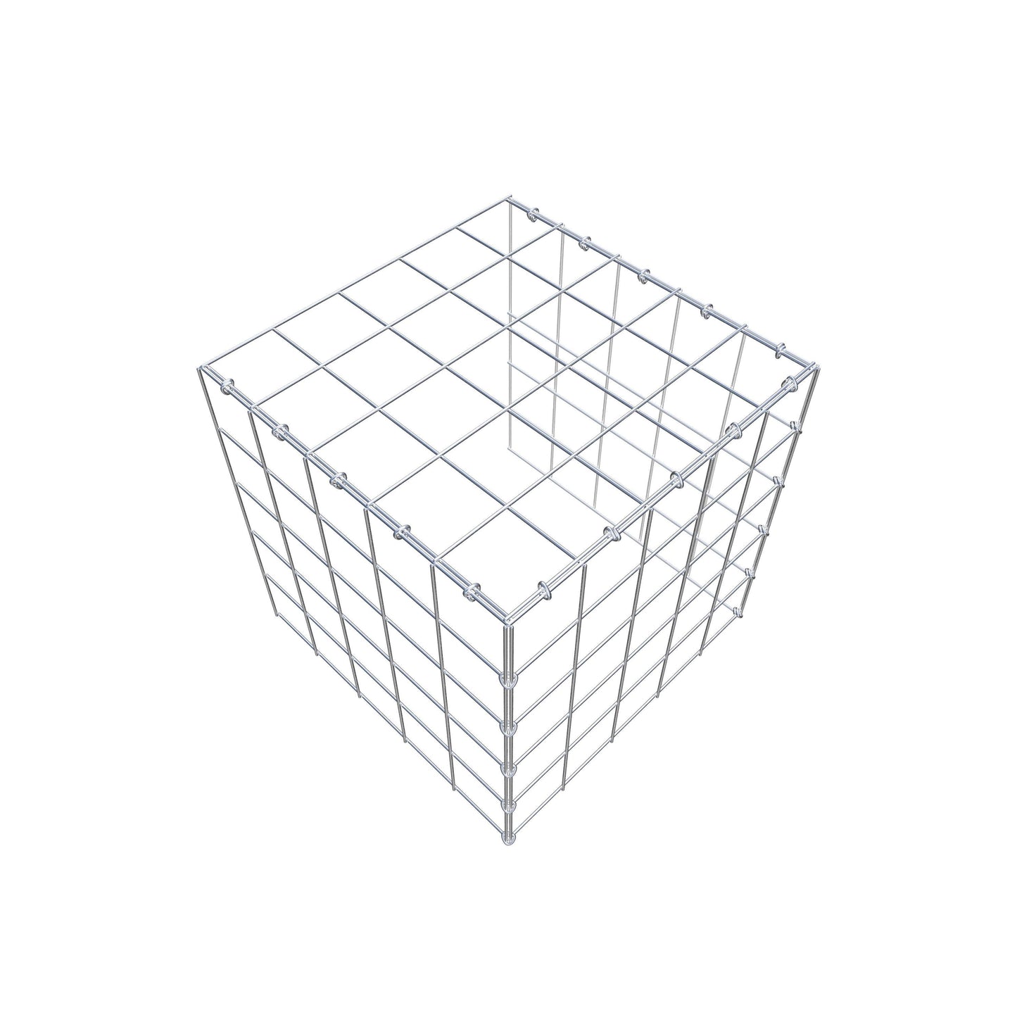 Anbaugabione Typ 4 50 cm x 50 cm x 50 cm (L x H x T), Maschenweite 10 cm x 10 cm, C-Ring