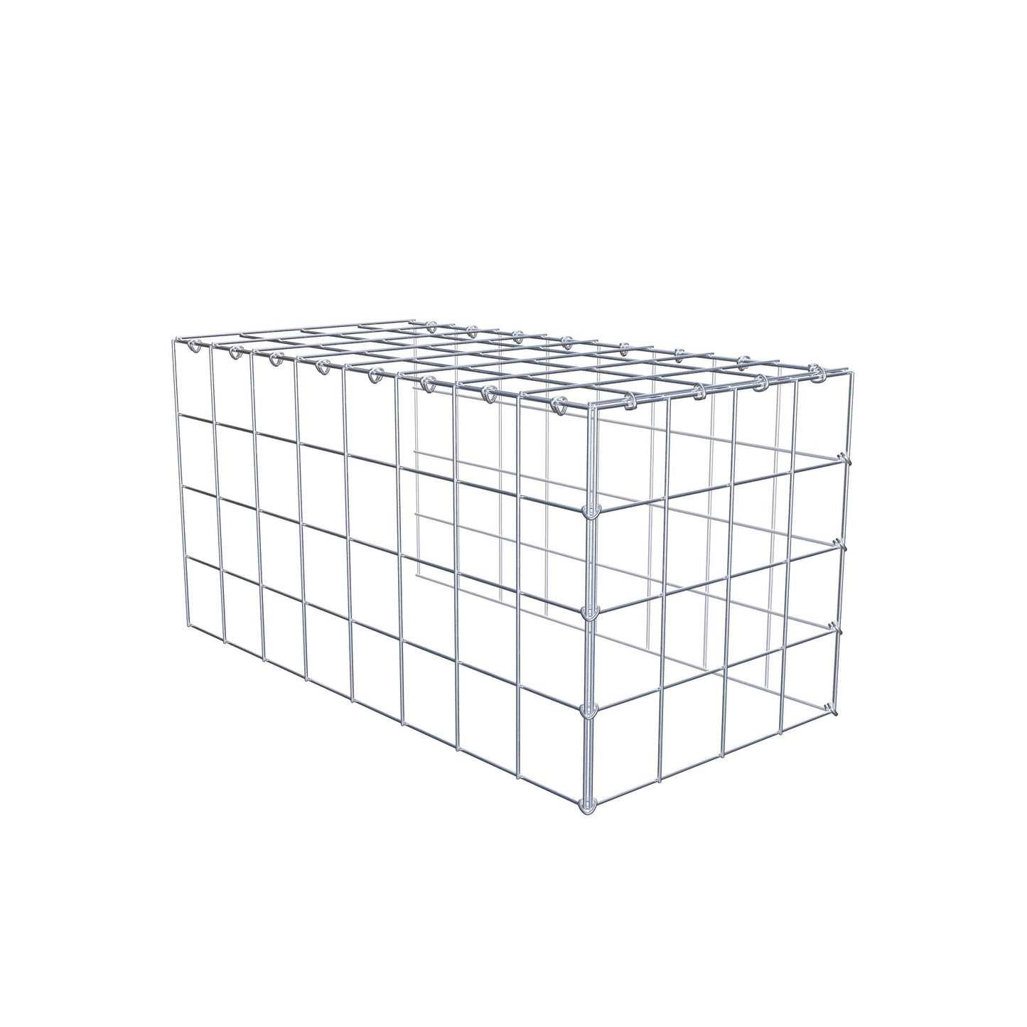 Pila adicional tipo 4 80 cm x 40 cm x 40 cm (L x A x P), malla 10 cm x 10 cm, anillo en C