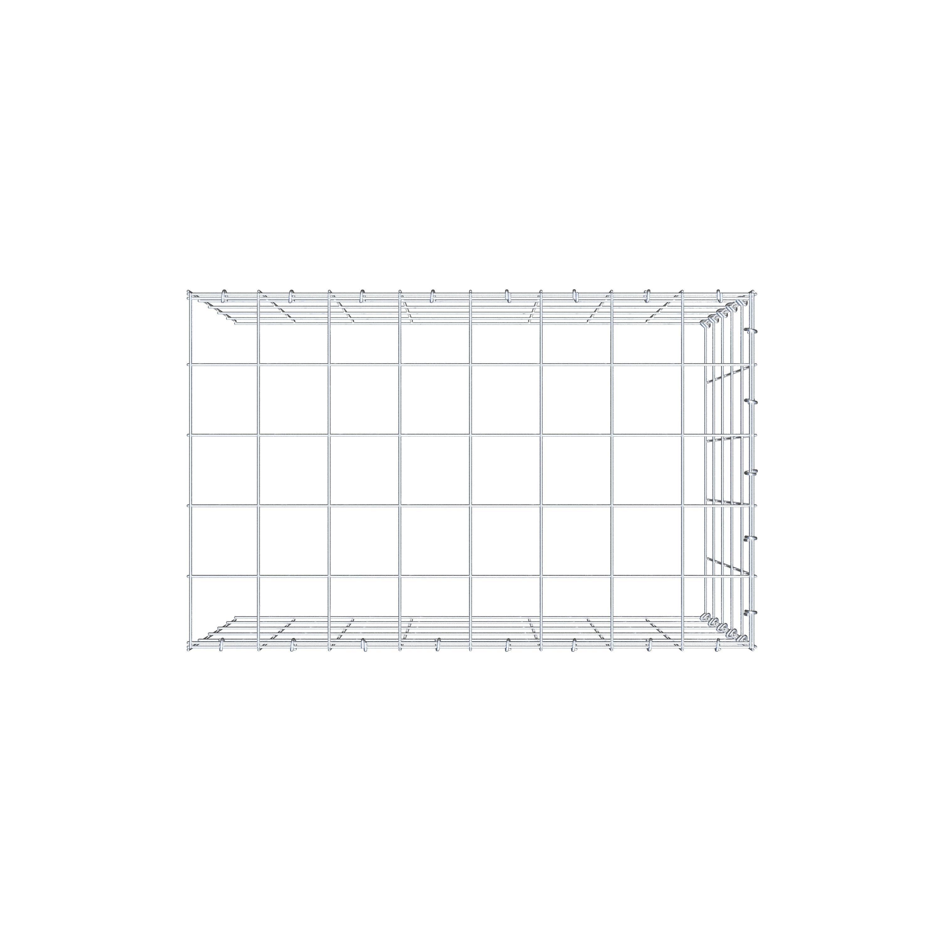 Anbaugabione Typ 4 80 cm x 50 cm x 50 cm (L x H x T), Maschenweite 10 cm x 10 cm, C-Ring