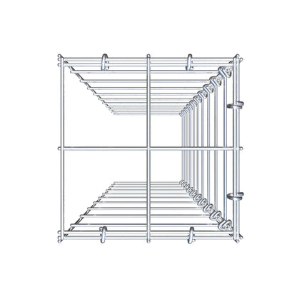 Type 4 oplegkorf 100 cm x 20 cm x 20 cm (L x H x D), maaswijdte 10 cm x 10 cm, C-ring