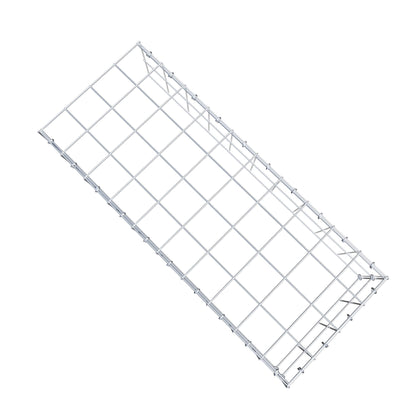 Typ 4 påbyggnadsgabion 100 cm x 20 cm x 40 cm (L x H x D), maskstorlek 10 cm x 10 cm, C-ring