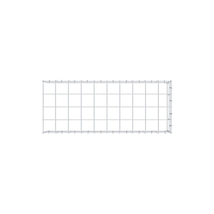 Typ 4 påbyggnadsgabion 100 cm x 20 cm x 40 cm (L x H x D), maskstorlek 10 cm x 10 cm, C-ring