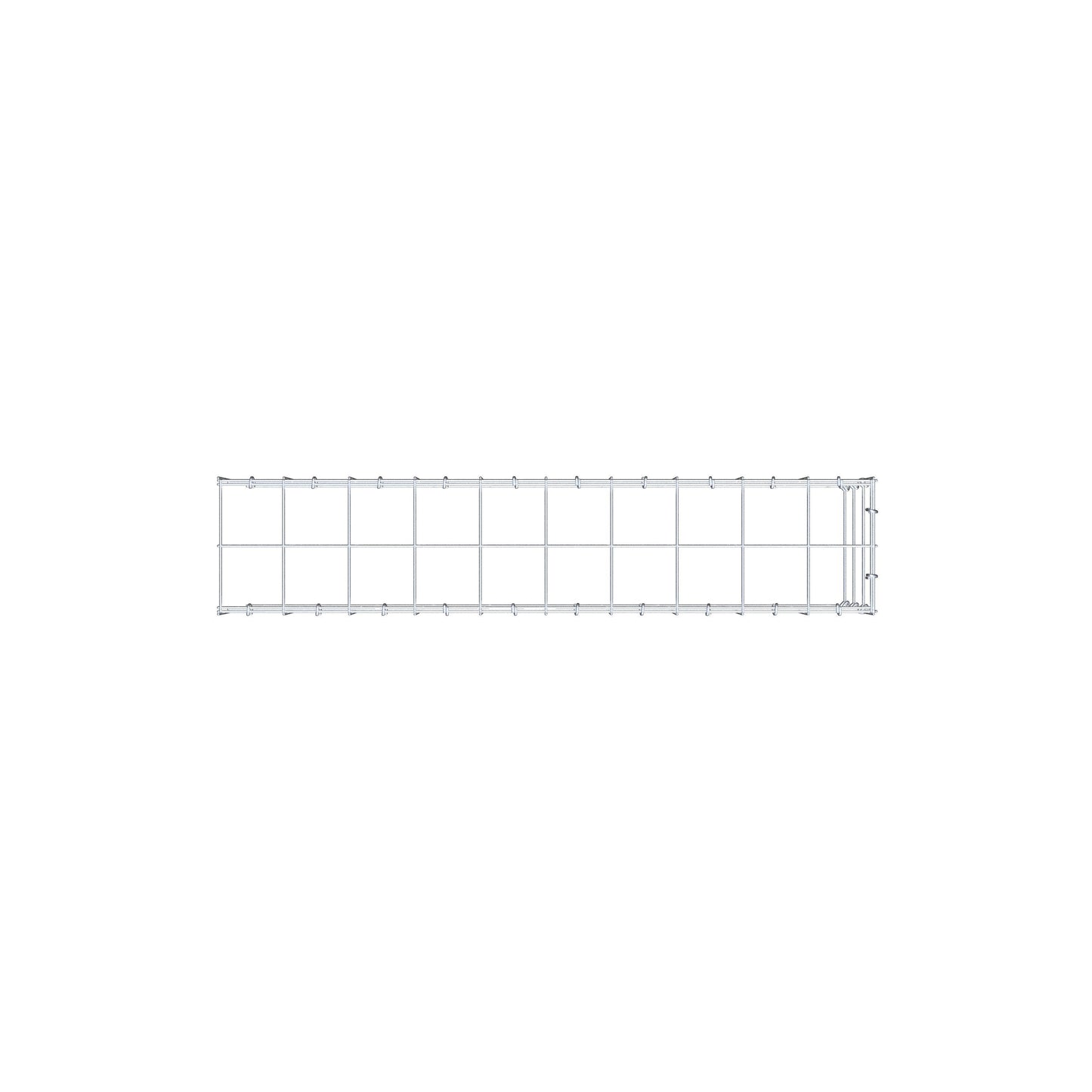 Anbaugabione Typ 4 100 cm x 30 cm x 20 cm (L x H x T), Maschenweite 10 cm x 10 cm, C-Ring