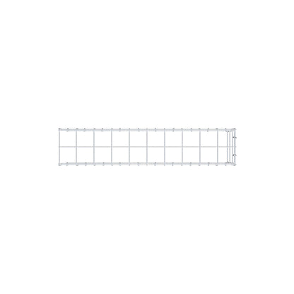 Anbaugabione Typ 4 100 cm x 30 cm x 20 cm (L x H x T), Maschenweite 10 cm x 10 cm, C-Ring