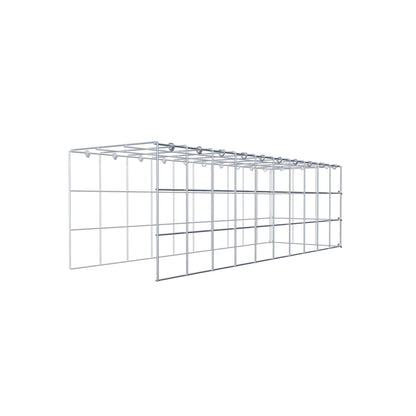 Fourche rapportée type 4 100 cm x 30 cm x 30 cm (L x H x P), mailles 10 cm x 10 cm, anneau C