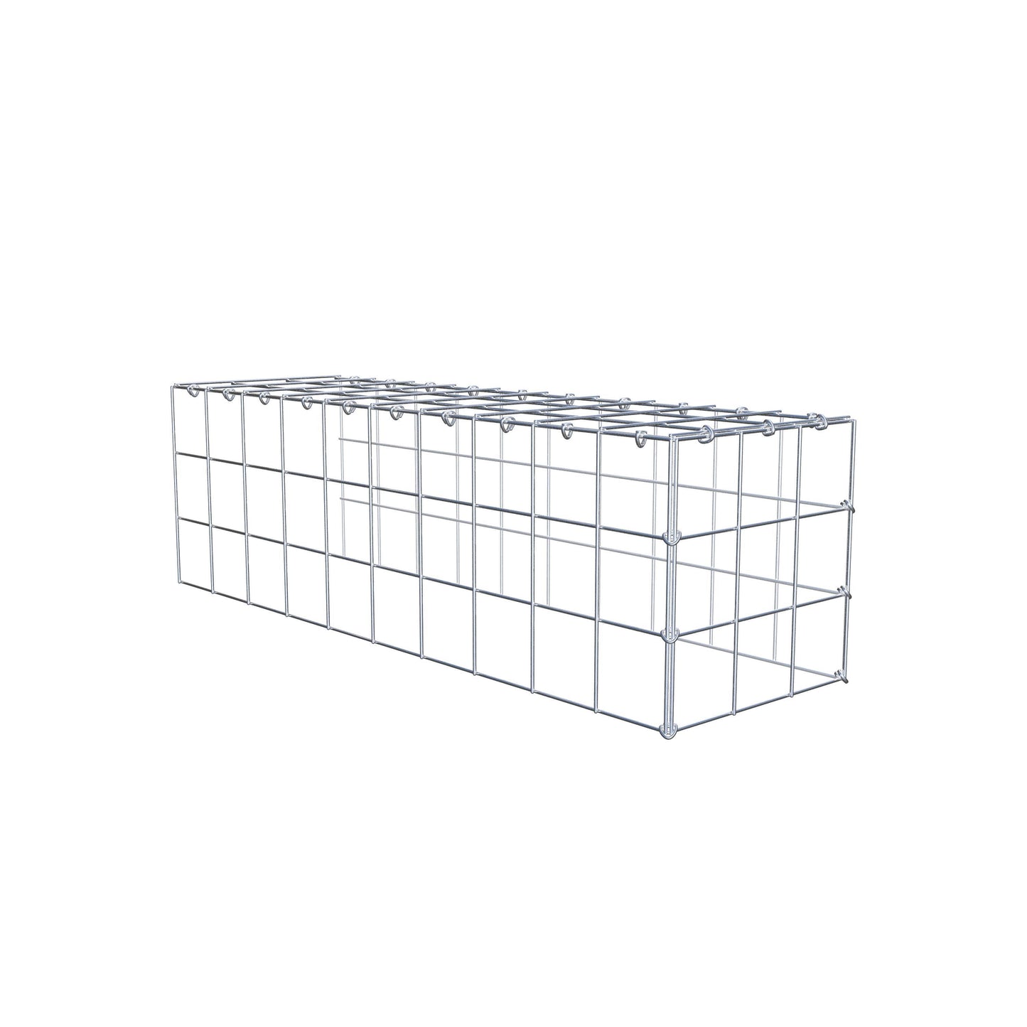 Fourche rapportée type 4 100 cm x 30 cm x 30 cm (L x H x P), mailles 10 cm x 10 cm, anneau C