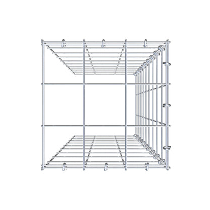 Fourche rapportée type 4 100 cm x 30 cm x 30 cm (L x H x P), mailles 10 cm x 10 cm, anneau C