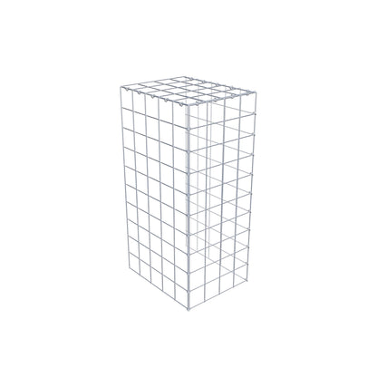 Mounted gabion type 4 100 cm x 50 cm x 40 cm (L x H x D), mesh size 10 cm x 10 cm, C-ring