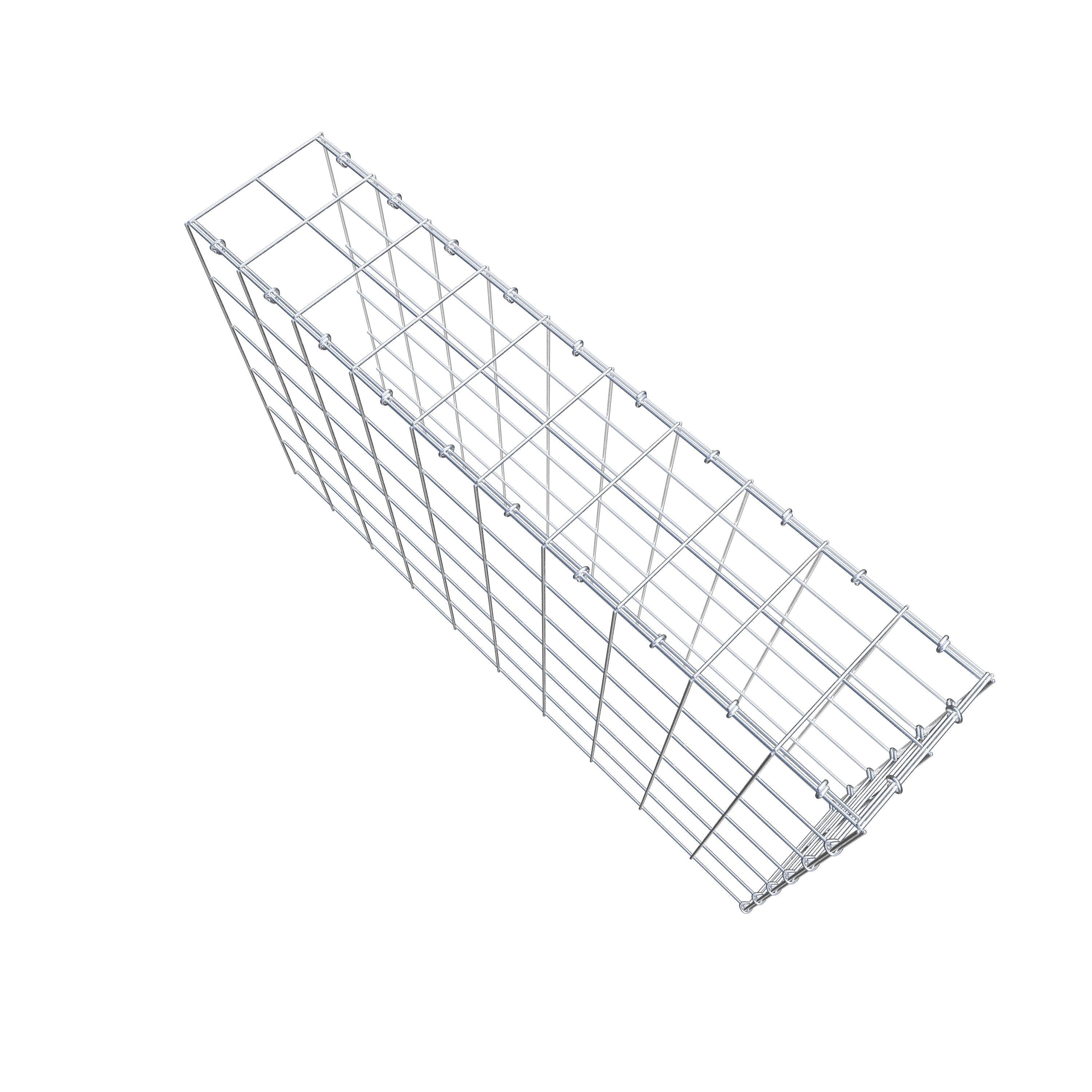 Anbaugabione Typ 4 100 cm x 60 cm x 20 cm (L x H x T), Maschenweite 10 cm x 10 cm, C-Ring