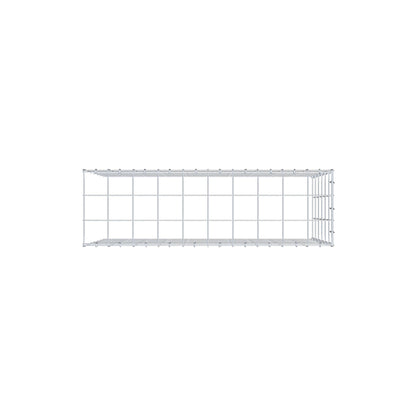 Mounted gabion type 4 100 cm x 60 cm x 30 cm (L x H x D), mesh size 10 cm x 10 cm, C-ring