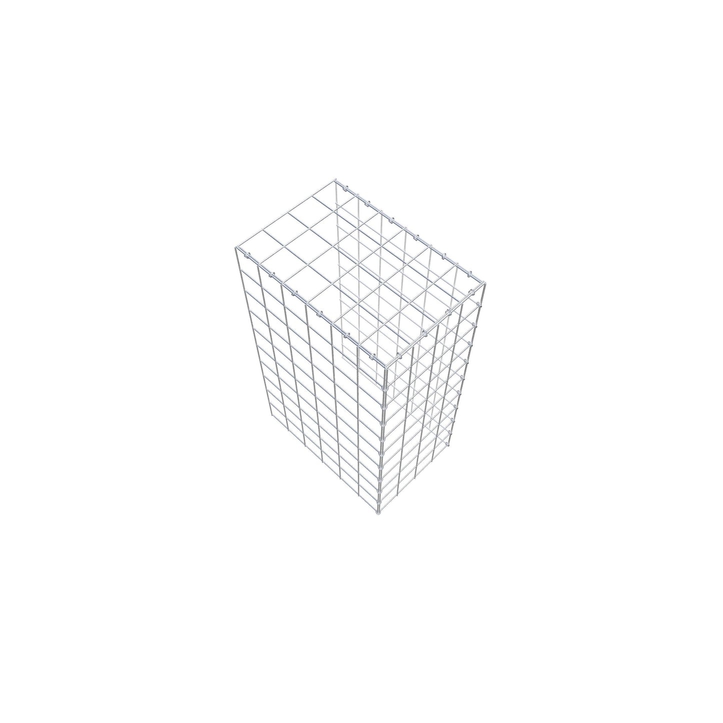 Gavión complementario de tipo 4 100 cm x 60 cm x 40 cm (L x A x P), malla 10 cm x 10 cm, anillo en C