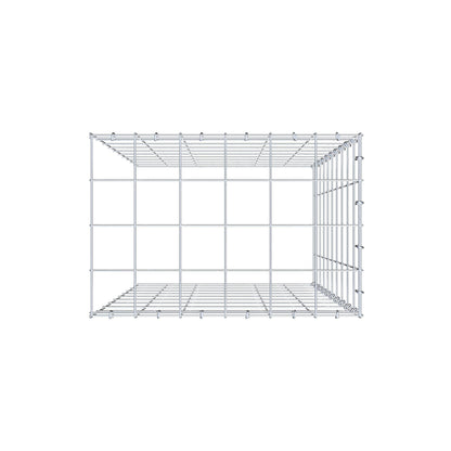 Gavión complementario de tipo 4 100 cm x 60 cm x 40 cm (L x A x P), malla 10 cm x 10 cm, anillo en C