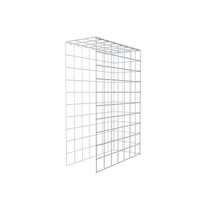 Mounted gabion type 4 100 cm x 70 cm x 30 cm (L x H x D), mesh size 10 cm x 10 cm, C-ring