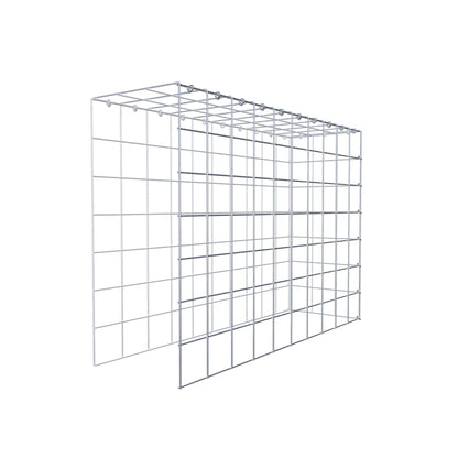 Mounted gabion type 4 100 cm x 70 cm x 30 cm (L x H x D), mesh size 10 cm x 10 cm, C-ring