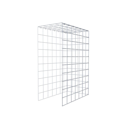 Monteret gabion type 4 100 cm x 70 cm x 40 cm (L x H x D), maskestørrelse 10 cm x 10 cm, C-ring