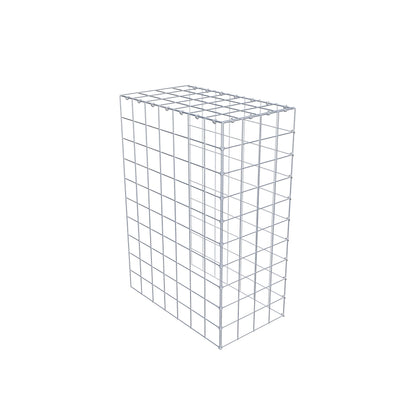 Monteret gabion type 4 100 cm x 70 cm x 40 cm (L x H x D), maskestørrelse 10 cm x 10 cm, C-ring