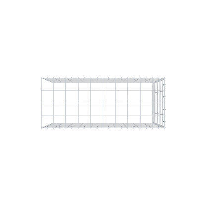 Monteret gabion type 4 100 cm x 70 cm x 40 cm (L x H x D), maskestørrelse 10 cm x 10 cm, C-ring