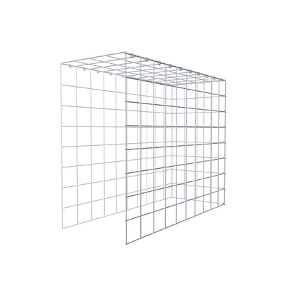 Typ 4 påbyggnadsgabion 100 cm x 80 cm x 40 cm (L x H x D), maskstorlek 10 cm x 10 cm, C-ring