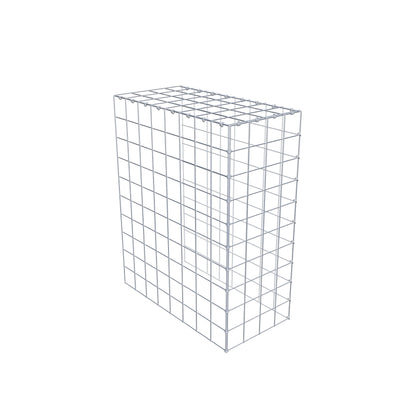 Typ 4 påbyggnadsgabion 100 cm x 80 cm x 40 cm (L x H x D), maskstorlek 10 cm x 10 cm, C-ring