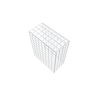 Typ 4 påbyggnadsgabion 100 cm x 80 cm x 40 cm (L x H x D), maskstorlek 10 cm x 10 cm, C-ring