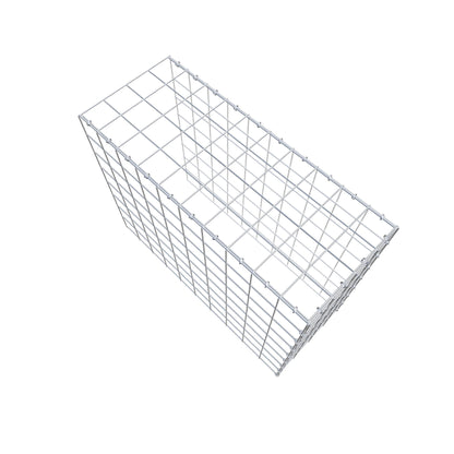 Typ 4 påbyggnadsgabion 100 cm x 80 cm x 40 cm (L x H x D), maskstorlek 10 cm x 10 cm, C-ring