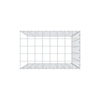 Gavión complementario de tipo 4 100 cm x 80 cm x 50 cm (L x A x P), malla 10 cm x 10 cm, anillo en C