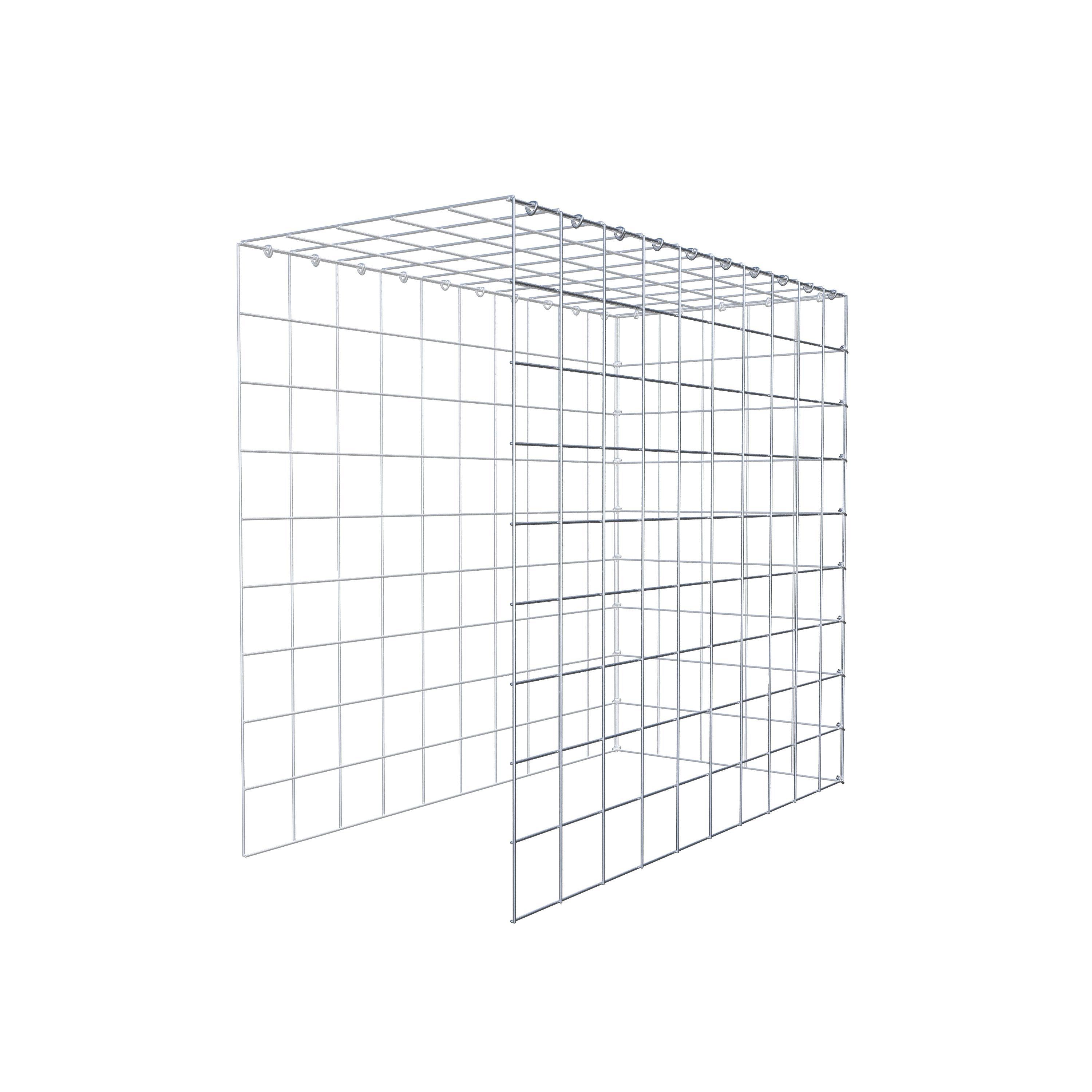 Gabião Tipo 4 100 cm x 90 cm x 50 cm (C x A x P), malhagem 10 cm x 10 cm, anel C