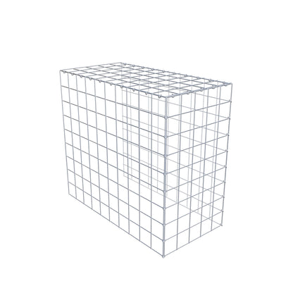 Monteret gabion type 4 100 cm x 90 cm x 50 cm (L x H x D), maskestørrelse 10 cm x 10 cm, C-ring