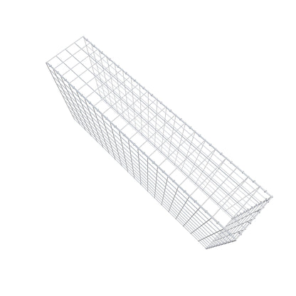 Monteret gabion type 4 200 cm x 100 cm x 40 cm (L x H x D), maskestørrelse 10 cm x 10 cm, C-ring